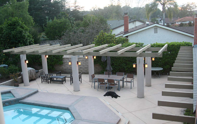 Patio Trellis, 2-Story Green Addition & Whole House Remodel, ENR architects, Granbury, TX 76049